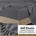 100 Cotton Fitted Sheet with Elastic Band Adjustable Nonslip Mattress
