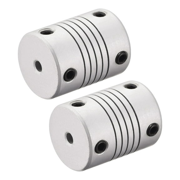 3mm to 3mm Aluminum Alloy Shaft Coupling Flexible Coupler Motor Connector Joint L25xD19 2pcs