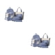thumbnail image 4 of Jumpingount Mochilas escolares de regalo de tela para estudiantes mochilas escolares transpirables antirrobo impermeables resistentes al desgaste azul 2Conjunto, 4 of 6