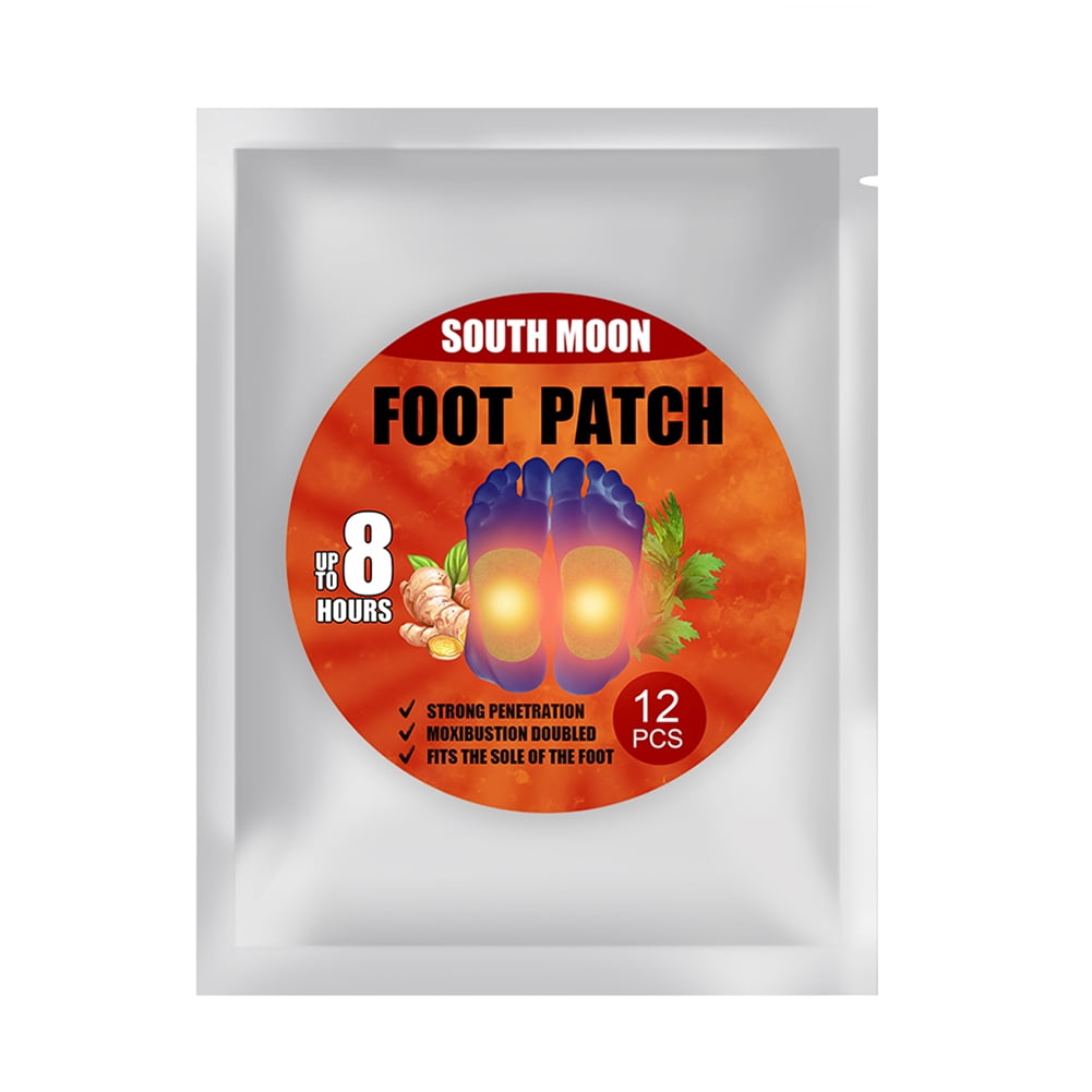 Dehumidifying Pad Detox Foot Patches for Stress Relief Improving Deep Sleep Natural Bamboo Vinegar Ginger Feet Treatment Body Toxins Cleansing Herbal Adhesive Pads Health Care