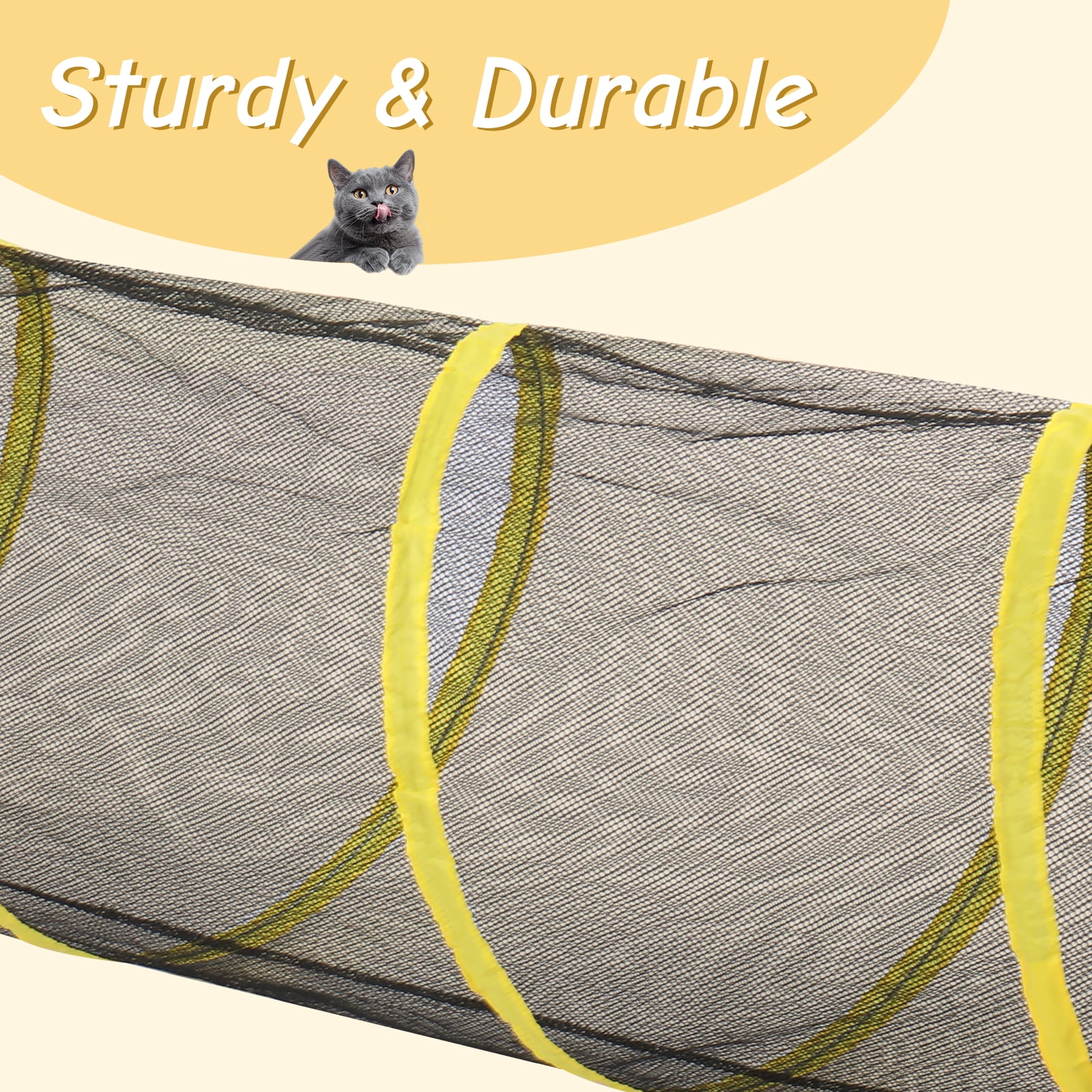 UBesGoo Cat Enclosures for Outside, Portable Cat Tent for Dogs and Small Animals, Cat Outdoor Tent with Foldable Bag(Orange)