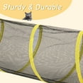 thumbnail image 6 of Zimtown 2-in-1 Outdoor Cat Playpen Puppy Playpen, Large Enclosure with Tunnel & Portable Tent for Pets, Yellow, 6 of 8