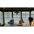 thumbnail image 2 of EnerG+ Infrared Electric Hanging Outdoor Heater with LED and Remote, Black, 1500W Capacity, 2 of 2