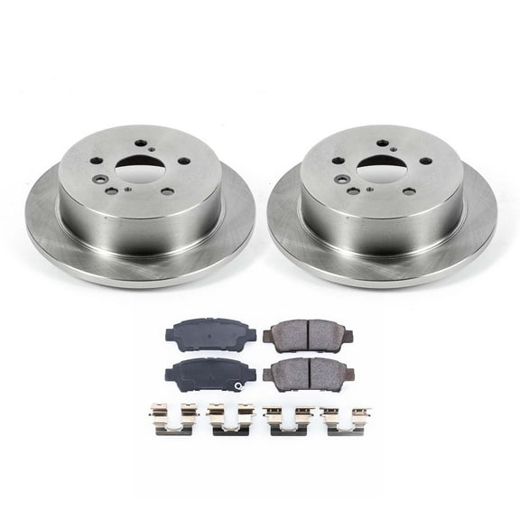 Ultimate Brakes Rear Ceramic Brake Pad and Rotor Kit with Hardware WM80970