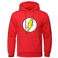 thumbnail image 4 of Sudadera con capucha para hombre The BIG BANG Theory, con estampado de relámpagos, ropa informal de moda, sudadera holgada de gran tamaño para hombre, 4 of 5