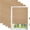 Brown, variant on 6-Pack Light Filtering Pleated Paper Window Shades, Temporary Room Darkening Portable Blinds with Clips, No-Tool Install, Cut-to-Size 35.59"W x 72"H for Home and Travel Use