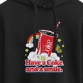 thumbnail image 3 of Coca-Cola - Have A Coke And A Smile - Juniors Cropped Pullover Hoodie, 3 of 5