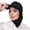 Black, variant on Comfortable Shawl Scarf And Baseball Hat Hijab Ensemble For Any Occasion