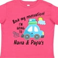 thumbnail image 4 of Inktastic Book My Reservation I'm Going to Nana and Papa's Boys or Girls Toddler T-Shirt, 4 of 5