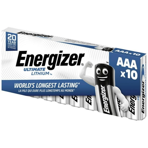 Batería Energizer Ultimate Lithium AAA de 1,5 V (paquete de 10)