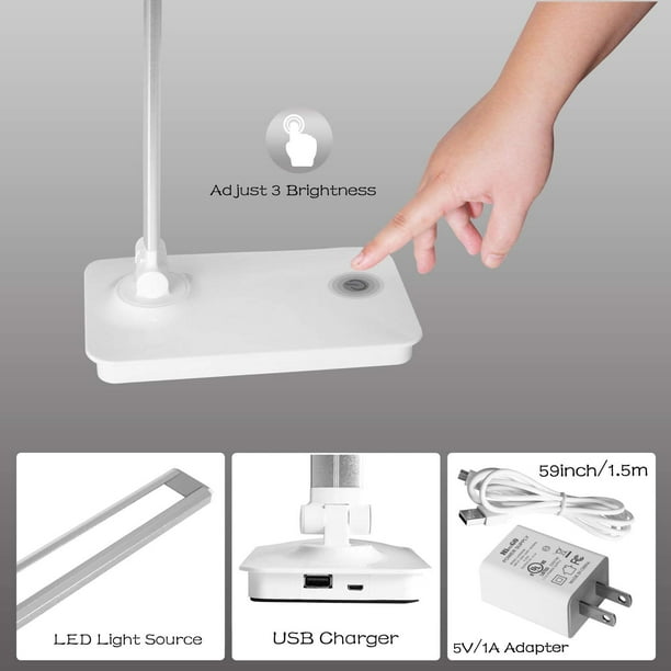 Generic lampe de bureau LED USB tactile, petite lampe de Table