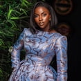 thumbnail image 5 of Women's Floral Print Long Sleeve Maxi Dress High Waist A-Line Tailored Collar Formal Evening Gown, 5 of 8