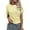 Yellow, variant on LQCMBYF Work Shirts for Women Womens Short Sleeve Pullover Knitted Sweater Round Neck Solid Color Casual Fashion Western Style Top Women's Short Sleeve Tops Business Casual Tops for Women(White,XL)
