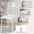 thumbnail image 5 of 3-Piece Dining Table Sets with 2 White Chairs for Kitchen, Dinette, Breakfast Nook, Oak, 5 of 9