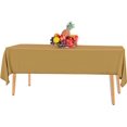 thumbnail image 6 of Premium Gold 14-Pack Plastic Tablecloths - 54 x 108 in. Disposable Rectangle Plastic Table Cloths - Decorative Rectangle Table Cover - Smooth Tablecloths for Parties, Weddings, 6 of 6