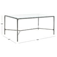 thumbnail image 3 of SAFAVIEH Couture Jessa Contemporary Metal Coffee Table, Silver, 3 of 10