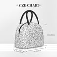 thumbnail image 2 of Salouo Black White Music for Insulated Lunch Bag for Women/Men - Leakproof Cooler Tote Bag Organizer - Reusable Lunch Box for Office Picnic Hiking Beach-One Size, 2 of 6