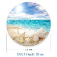 thumbnail image 3 of Mouse pad redondo Nphuriy con diseño de playa 20 x 20 x 0,3 cm, 3 of 6