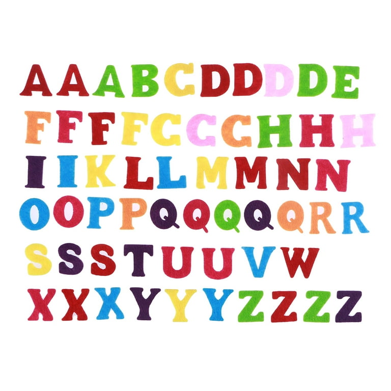 Red Felt Letters, Self Adhesive Cut Letters A-Z, 1 Sheet 2 of
