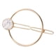 thumbnail image 2 of Pinza para el pelo minimalista hueca, horquilla turquesa, accesorios para el cabello Aro Blanco, 2 of 6