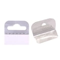 thumbnail image 3 of 100 Pcs PVC Slot Hole Adhesive Hang Tabs Hook Merchandise Package Box Bag Hangers Peghooks Display For Store Retail A5, 3 of 6