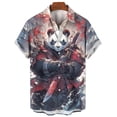 thumbnail image 3 of Nuevas camisas de animales para hombres, ropa con estampado 3D de panda y orco, camisas y blusas casuales de moda para hombres, ropa de hombre de alta calidad, 3 of 4