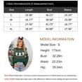 thumbnail image 2 of Cogild Ugly Christmas Sweaters for Womens Tree Gingerbread Man Pattern Sweaters Crew Neck Knitted Sweaters for Womens Warmth Winter Tops, 2 of 7