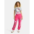 thumbnail image 2 of Hello Kitty Women's Holiday Graphic Jogger Pants with Drawstring Waist, Sizes XXS–XXL, 2 of 5