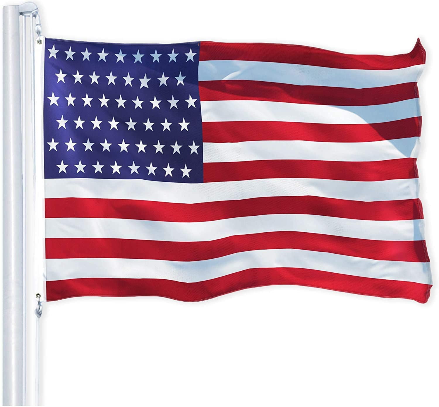 G128 Combo Pack: USA American Flag 3x5 Ft 150D Printed Stars & Keep America Great Flag 3x5 Ft 150D Printed