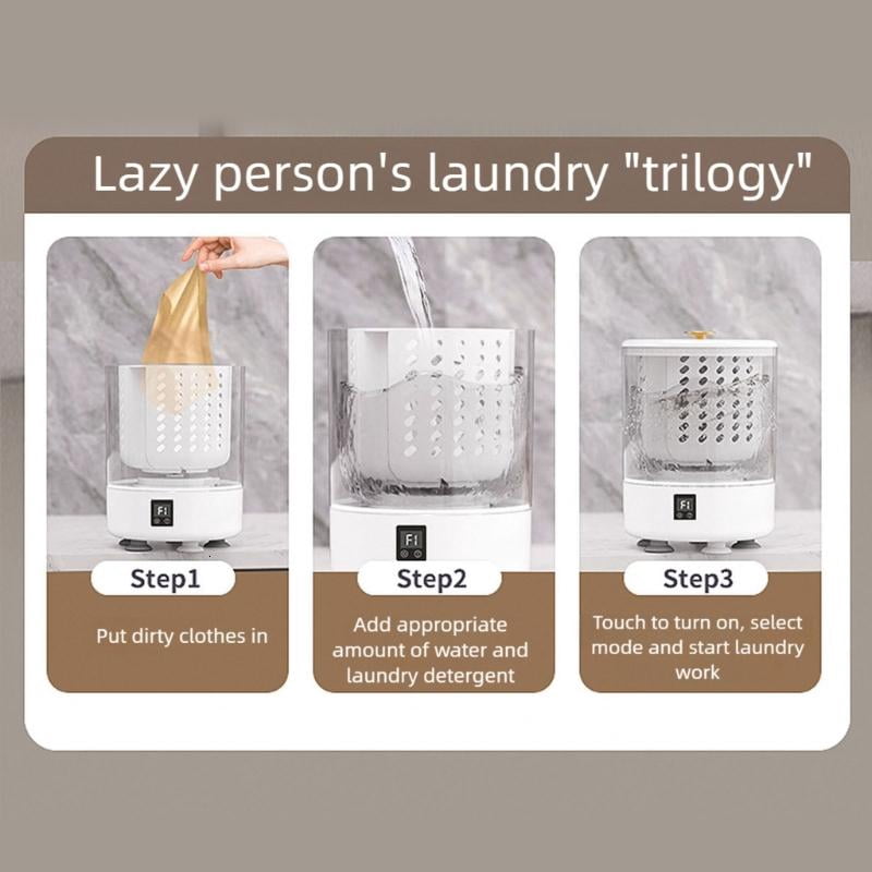 CEORPER Compact Travel Washing Machine Cordless Portable Clothes Washing Cups
