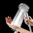 thumbnail image 1 of Fiudx Ofertas del día Cabezal de ducha presurizado con purificación de agua filtrada, cabezal de ducha para baño doméstico, cabezal de ducha, 1 of 6