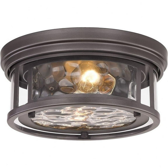 2 Light Flush Mount in Transitional Style-5 inches Tall and 12 inches Wide-Bronze Finish Bailey Street Home 372-Bel-4619917