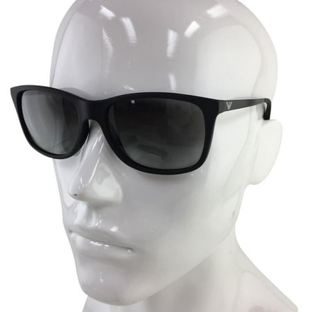 Emporio Armani EA 4023 5042/11 Matte Black White Plastic Sunglasses 57mm