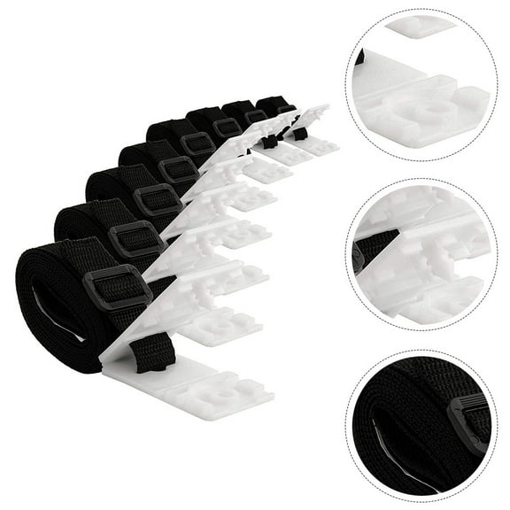 Sparsain 1 Set Solar Cover Straps, Pool Cover Reel Strap Kit, Strapping Tool