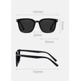 thumbnail image 2 of Lunettes de Soleil Polarisées Rétro pour Hommes et Femmes, Sport de Rue, Plage, Conduite (Couleur : D, Taille : Medium), 2 of 4