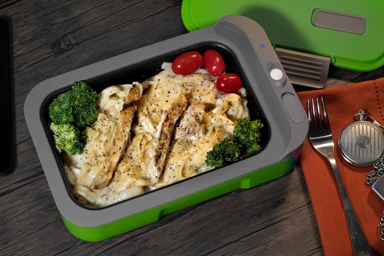 One of a kind cordless, automatic, heated lunch box with Bluetooth!🔥