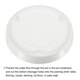 thumbnail image 4 of Uxcell  2pcs Ceramic Round Plant Pot Saucer Drip Tray for Gardening White 11.5cm, 4 of 5