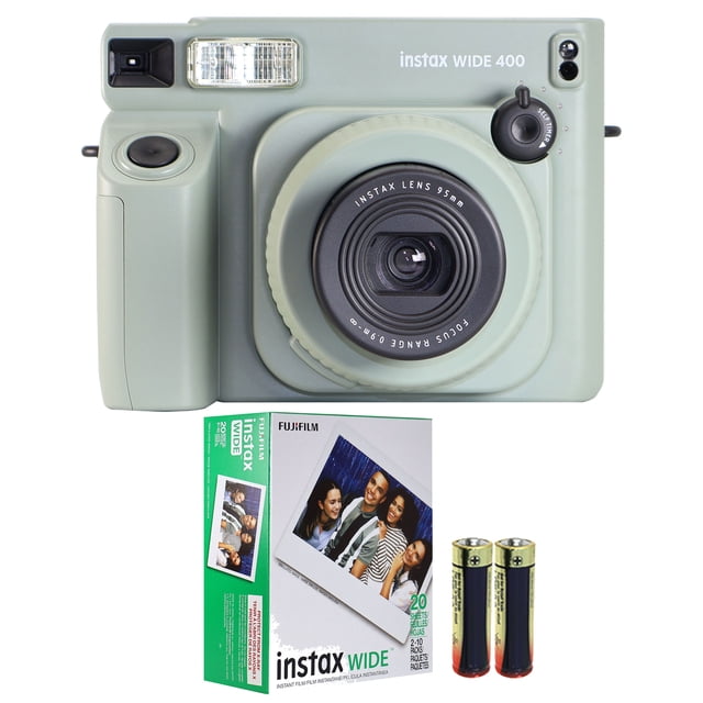 Cámara de película instantánea Fujifilm Instax Wide 400 gris