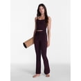 thumbnail image 2 of Avia Women's and Women's Plus Rib SoftSculpt Flare Pant, Sizes XS-4X, 2 of 6