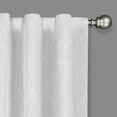 thumbnail image 2 of Eclipse Absolute Zero Nora Geo Embroidery Absolute Zero Blackout 50 x 95 Curtain Panel in White, 2 of 2