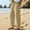 Khaki#05, variant on Men's Summer Linen Pants Cotton Linen Elastic Waist Drawstring Vacation Beach Pants Mens Casual Solid Lightweight Breathable Comfy Trousers