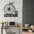 thumbnail image 4 of Craftnamesign Custom Vitage Bicycle Metal Wall Art LED Light, Custom Fashioned Bicycle Name Sign, 4 of 5