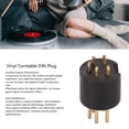 thumbnail image 3 of Tonearm Plug Connector, Brass 5 Pin Male Plug Vinyl Turntable DIN Plug  For Vinyl Record Player, 3 of 8