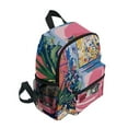 thumbnail image 2 of FORMRS School Backpack with Front Zippered Pocket 12" Student Travel Daypack, Art Cat, 2 of 6