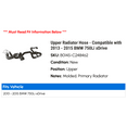 thumbnail image 2 of Upper Radiator Hose - Compatible with 2013 - 2015 BMW 750Li xDrive 2014, 2 of 2