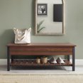 thumbnail image 1 of Modern Farmhouse Storage Bench with Hidden Storage - Dark Walnut, 1 of 8