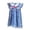 Blue, variant on REDARER Girls Plaid Flutter Sleeve Dress with Flutter Collar, Red Bow & Lace Trim Casual Summer Everyday Outfit,5-6 Years