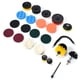 thumbnail image 5 of Juego de 23 piezas de accesorios de cepillo de taladro para limpieza del hogar con cepillos, estropajos, esponja y varilla de conexión, 5 of 10