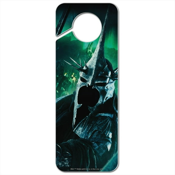 The Lord of the Rings Witch King of Angmar Character Plastic Door Knob Hanger Sign