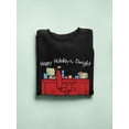 thumbnail image 3 of Happy Holidays Dwight! Sweatshirt Women The Office, Female Small, 3 of 4